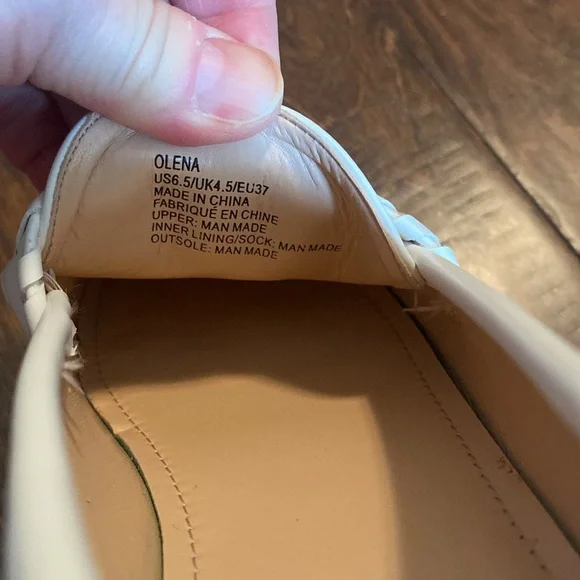 JF birch white loafer- Olena style sz 6.5 - Picture 6 of 7